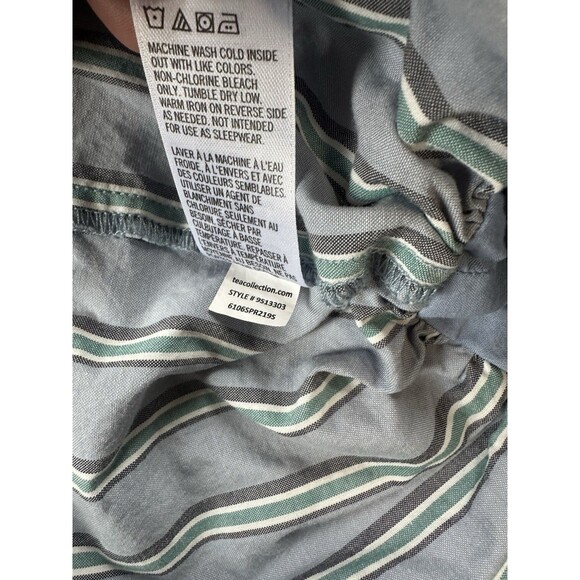 TEA‎ COLLECTION Dusty Blue Asymmetrical Embroidered 100% Cotton Dress Girls Sz 5 - Picture 4 of 7